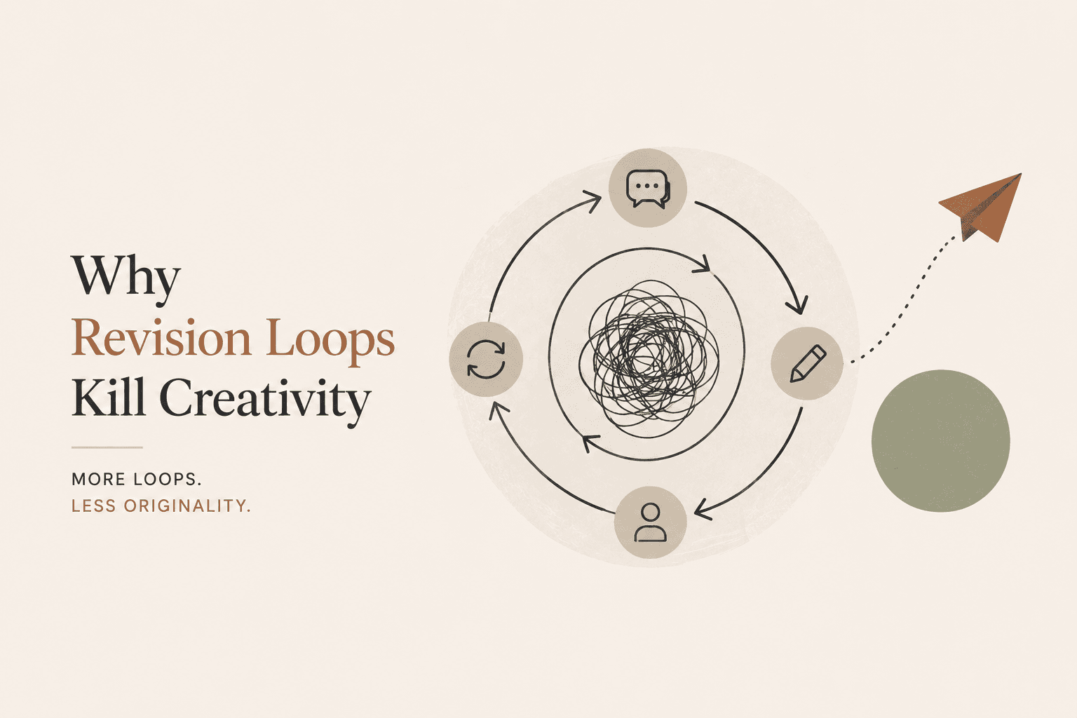 Great creative work emerges from clarity, focus, and decisive execution—not endless rounds of "just one more change."